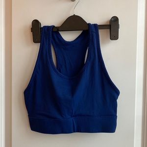 Navy blue sports bra. fabletics size small